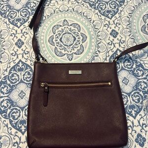 Kate Spade Laurel Way Rima Crossbody Bag Purse Maroon Burgundy Wine